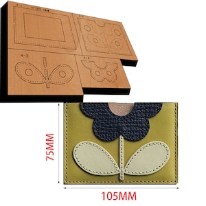 Saco de cartão de flor de couro cortado, saco de cartão personalizado cortado, régua de aço cortador de metal, ferramentas de papel kraft para artesanato com carimbo de couro