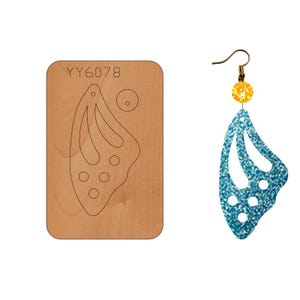 DIY unregelmäßige Form Ohrringe Leder Stanzen, Leder Punch Stanzen, Stahlregel Metall Stanze, Leder Punch Crafts Kraft Werkzeug