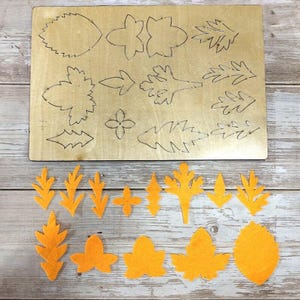 Custom multiple leaves leather die cutting, leather stainless steels cut die, metal die cutting machine, leather punching crafts tools