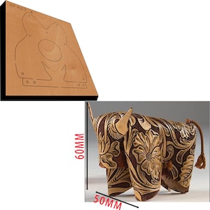 Handgefertigte 3D-Kuh Schlüsselanhänger Leder Stanzen-Custom Design Anhänger Leder Cut Die-DIY Metall Leder Stanzen Handwerk Werkzeuge-Passen Sie Ihre Bedürfnisse