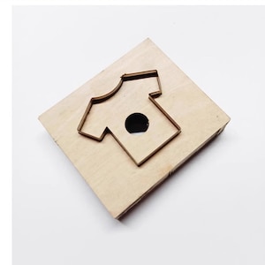 Porte-clés fait main pour t-shirts simples - Découpe en métal en acier - Pendentif bricolage, outil artisanal pour perforatrice en cuir - Taille personnalisée
