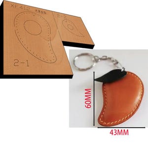 DIY Mango Anhänger Leder sterben geschnitten-besonders angefertigt Obst Pfirsich Leder Schnitt sterben-Handmade Aubergine Schlüsselbund Metall Stanzen Handwerk Werkzeuge-Pampeln Form