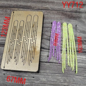 Mode Damen Quaste Ohrringe sterben geschnitten, DIY Stanze, Stahlregel Metall Stanze, Leder sterben geschnitten, Leder Schlag Handwerk Kraft-Werkzeug