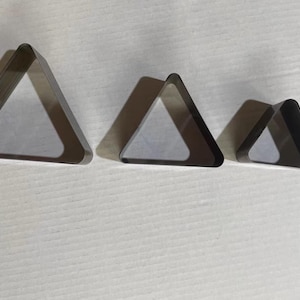 Forme triangulaire personnalisée en cuir - Règle en acier en cuir à angle droit/rond, découpe en métal, poinçon artisanal en cuir, outil Kraft