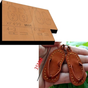 Slipper Anhänger Leder Stanzen, benutzerdefinierte Leder gestanzt, Stahlregel Metallstanze, Lederstanzen, Lederstanzer Kraftwerkzeug