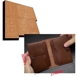 DIY Kartentasche Leder Cut Die, Benutzerdefinierte Münztasche Metall Stanzen, Stahlregel Metallstanze, Leder Schlaghandwerk Kraft Werkzeug, Vatertagsgeschenk