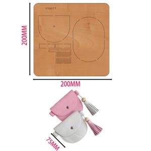 Mini Tassel Card Bag Die Cutting, fai da te Card Bag Die Cut, righello in acciaio Fustellatrice in metallo, artigianato in pelle Timbratura Kraft Paper Tools, regalo di Natale