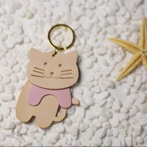 DIY nette Katze Keychain Leder-Stanze-Handmade Stahl Lineal Metall Stanzen-Custom Design Anhänger Leder Stanzen Handwerk Papier-Werkzeuge