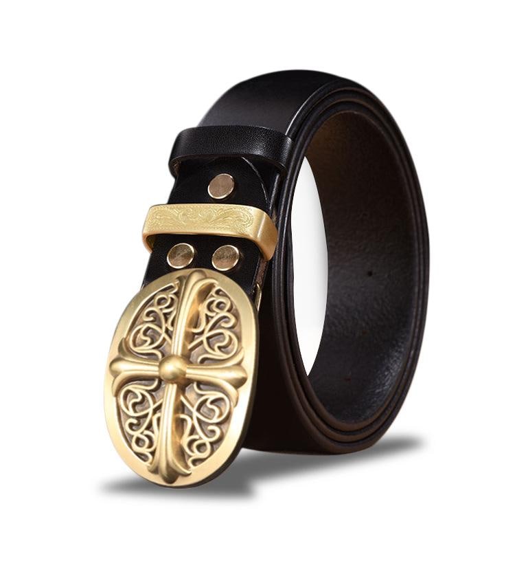 Fancy Leather Belt Head, DIY Multi-designed Leather Craft, Leather
