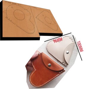 Bolsa de amor personalizada con troqueles de cuero, colgante de bolsa de monedas personalizado, troquel de corte de metal, troqueladora de regla de acero, herramienta Kraft para manualidades con perforadoras de cuero