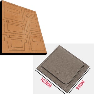 Découpe en cuir avec virole personnalisée, découpe avec découpe de sac à main personnalisé, emporte-pièce en métal avec règle en acier, outil kraft pour créations artisanales en cuir