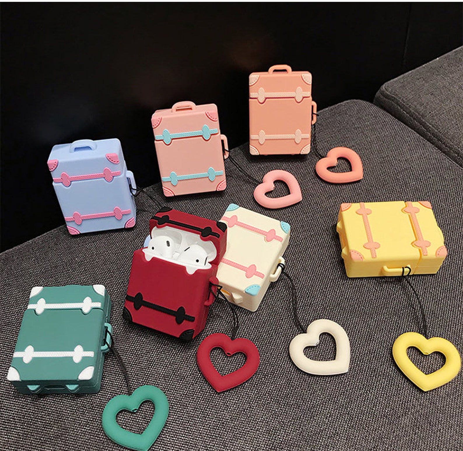 Suitcase design airpod cover cases/Mini Luggage caseApple Etsy