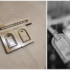 DIY lederen bagagelabel gestanst-handgemaakt stalen liniaal metalen stans-leer punch ambachten tool-aangepast formaat en ontwerp