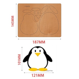 Penguin Design Handmade Die Cut-DIY Keychain Leder Stähle Metall Stanzen-Leder Stanzen Handwerk Werkzeuge-Custom Ihr Design