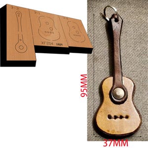 Gitarre Anhänger Leder Stanzen, DIY-Design Leder Edelstähle schneiden sterben, Metall Stanzmaschine, Leder Stanzen Handwerk Werkzeuge