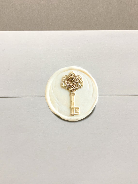 Key Wax Seal Stamp-personalized Wedding Initials Wax Seal Stamp