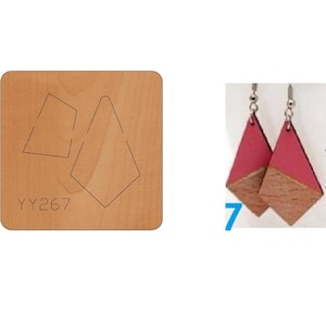 Boucles d'oreilles géométriques pour femmes en cuir découpé, emporte-pièce en métal avec règle en acier, moule en cuir découpé, poinçon de cuir pour travaux manuels kraft
