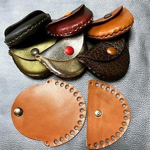 Fustellatura in pelle per porta monete con design personalizzato, fustellatrice in metallo fai da te con righello in acciaio, fustellatura in pelle, utensile per artigianato in pelle con punzone kraft
