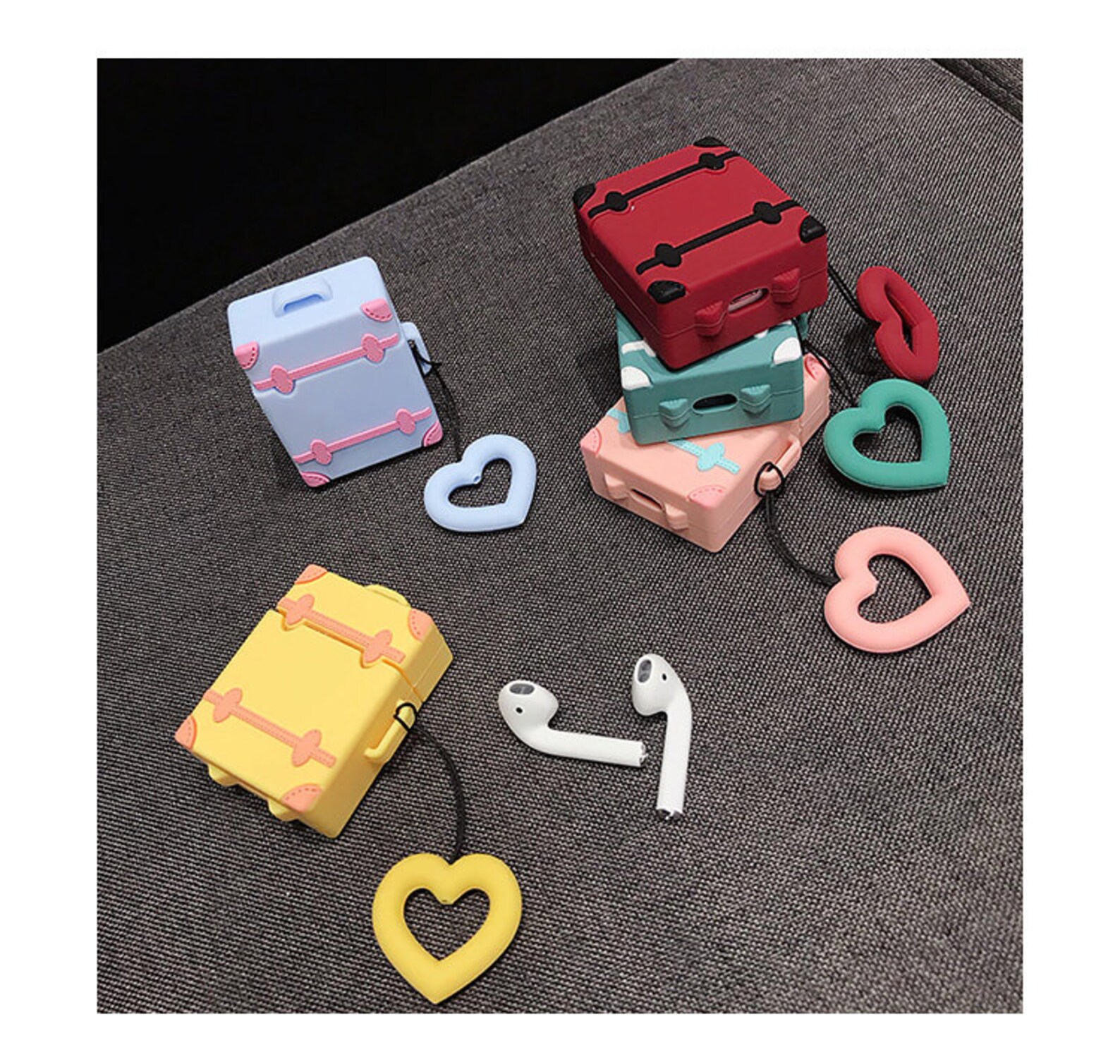 Suitcase design airpod cover cases/Mini Luggage caseApple Etsy