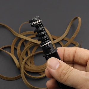 Herramientas de corte de tiras de cuero rotativas americanas, herramientas de artesanía de cuero hechas a mano, cortador de papel para trazado de origami de bricolaje, artesanías de troquelado de cuero