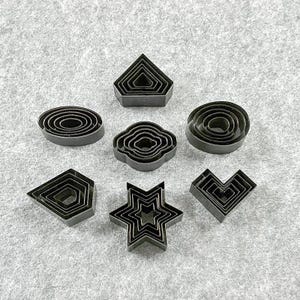5 tailles/ensemble Nuage-ovale-diamant-cœur en cuir sans bois découpé à la main en acier Règle de découpe en métal-perforatrice en cuir personnalisée outil d'artisanat