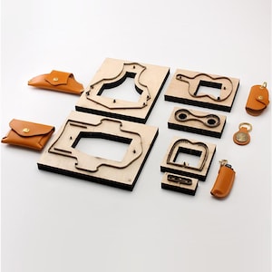 Sac en cuir personnalisé pour lunettes de soleil/support pour briquet/porte-clés en cuir découpé à la main-outils de poinçonnage en cuir faits main pour kraft