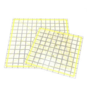 Righello multifunzionale per quilting in acrilico, righello per utensili in pelle/tessuto, righello quadrato per cucire, righello di misurazione, strumenti per artigianato con punzonatura in pelle Kraft