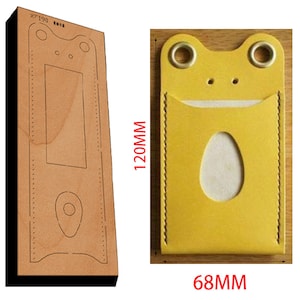 Découpage en cuir de sac pour cartes à faire soi-même, sac pour pièces de monnaie personnalisé en métal découpé, emporte-pièce en métal avec règle en acier, poinçon de cuir pour travaux manuels outil kraft