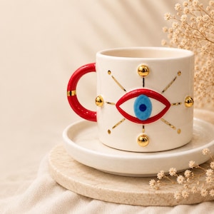 Ceramic Mug and Saucer