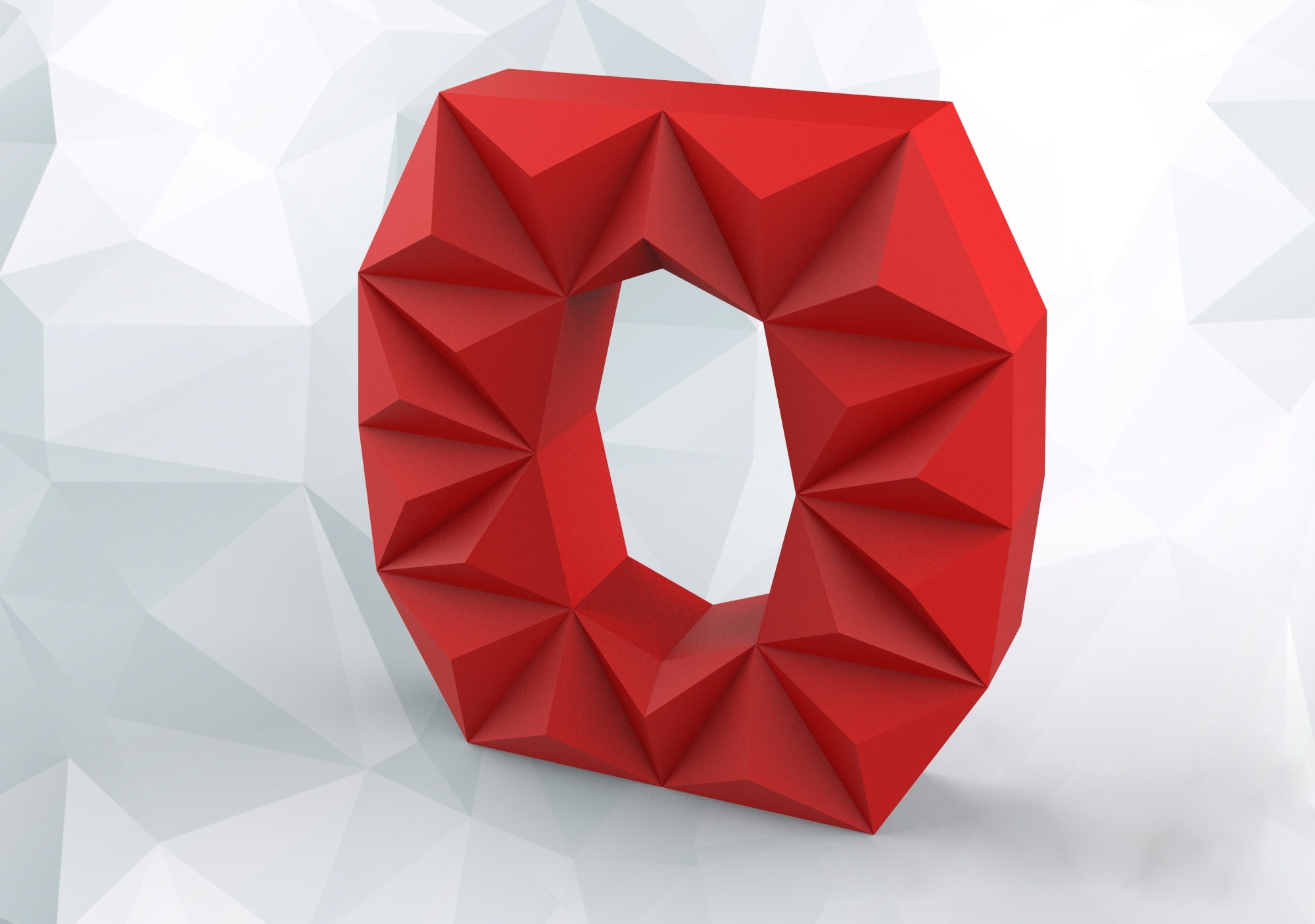Papercraft Letter O 3D DIY Pepakura Origami Paper Low Poly - Etsy UK