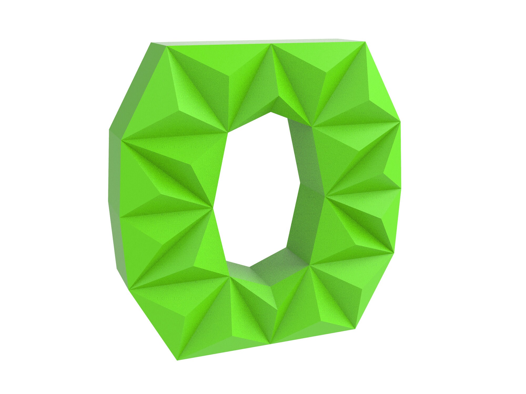 Papercraft Letter O 3D DIY Pepakura Origami Paper Low Poly - Etsy UK