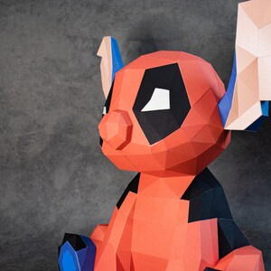 Deadpool Craft Paper Stitch Deadpool Paper Craft, Digital Template, Origami, PDF Download ...