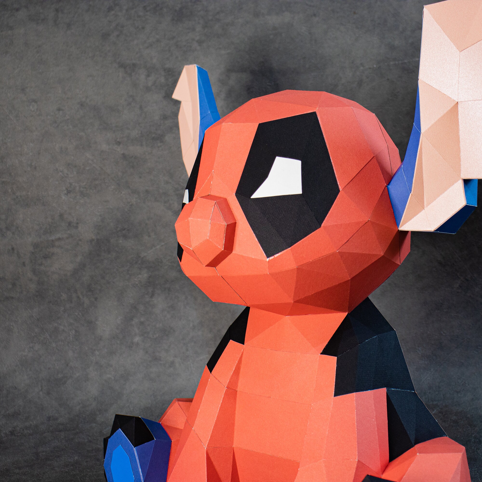 Stitch Deadpool Paper Craft, Digital Template, Origami, PDF Download ...