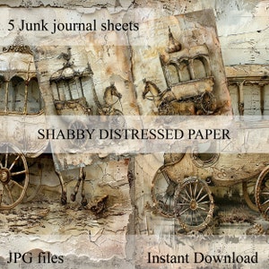 Scrapbook vintage coach papers, scrapbook, scrapbooking, memory album, diary, ephemera, digital papers, printalbe paper