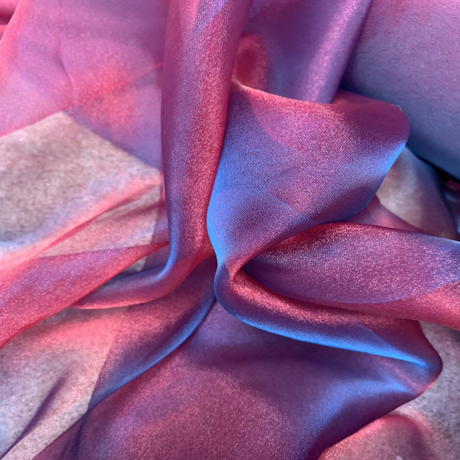 5 Colors Laser Translucent FabricGlossy Chiffon Polyester Etsy