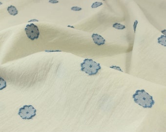 Flower Embroidery Cotton Linen Fabric ,Embroidered Fabric For Dress,Clothing,National Style Fabric By The Yard