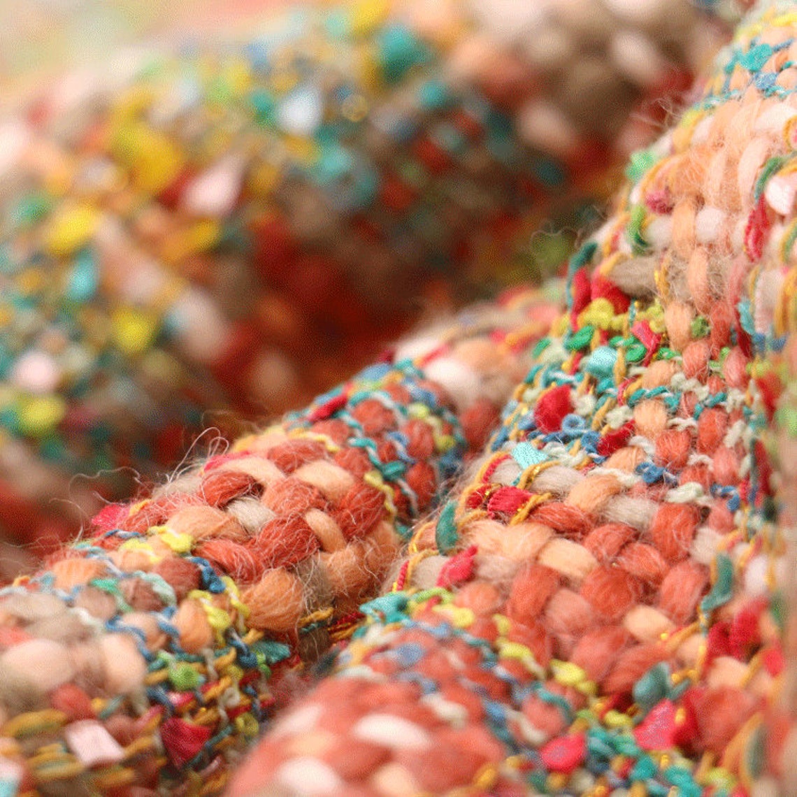 Tweed Fabric By the yard Etsy