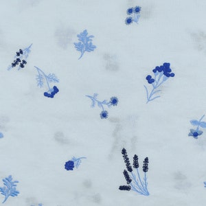 Flower Embroidery Cotton Linen Fabric ,Embroidered Fabric For Dress,Clothing,National Style Fabric By The Yard