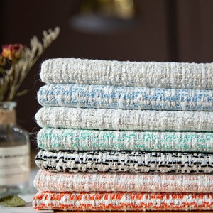 Tweed Mixed Color Fabric by the Yard - Etsy