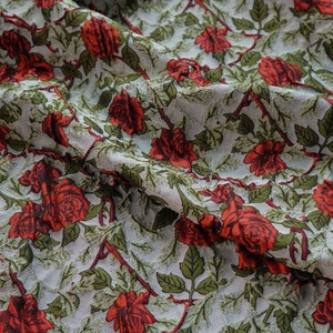 Brocade Fabric,Soft Sheen Flower Jacquard Fabric By The Yard