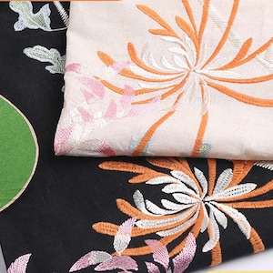 Embroidey Linen Fabric By The Yard
