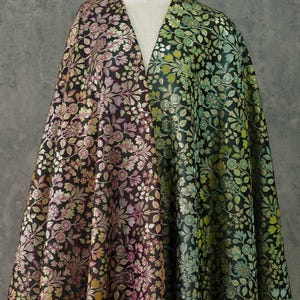 Brocade Fabric,Soft Sheen Flower Jacquard Fabric By The Yard