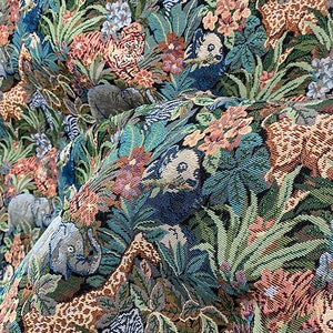 Soft Sheen Animal Jacquard Fabric By The Yard