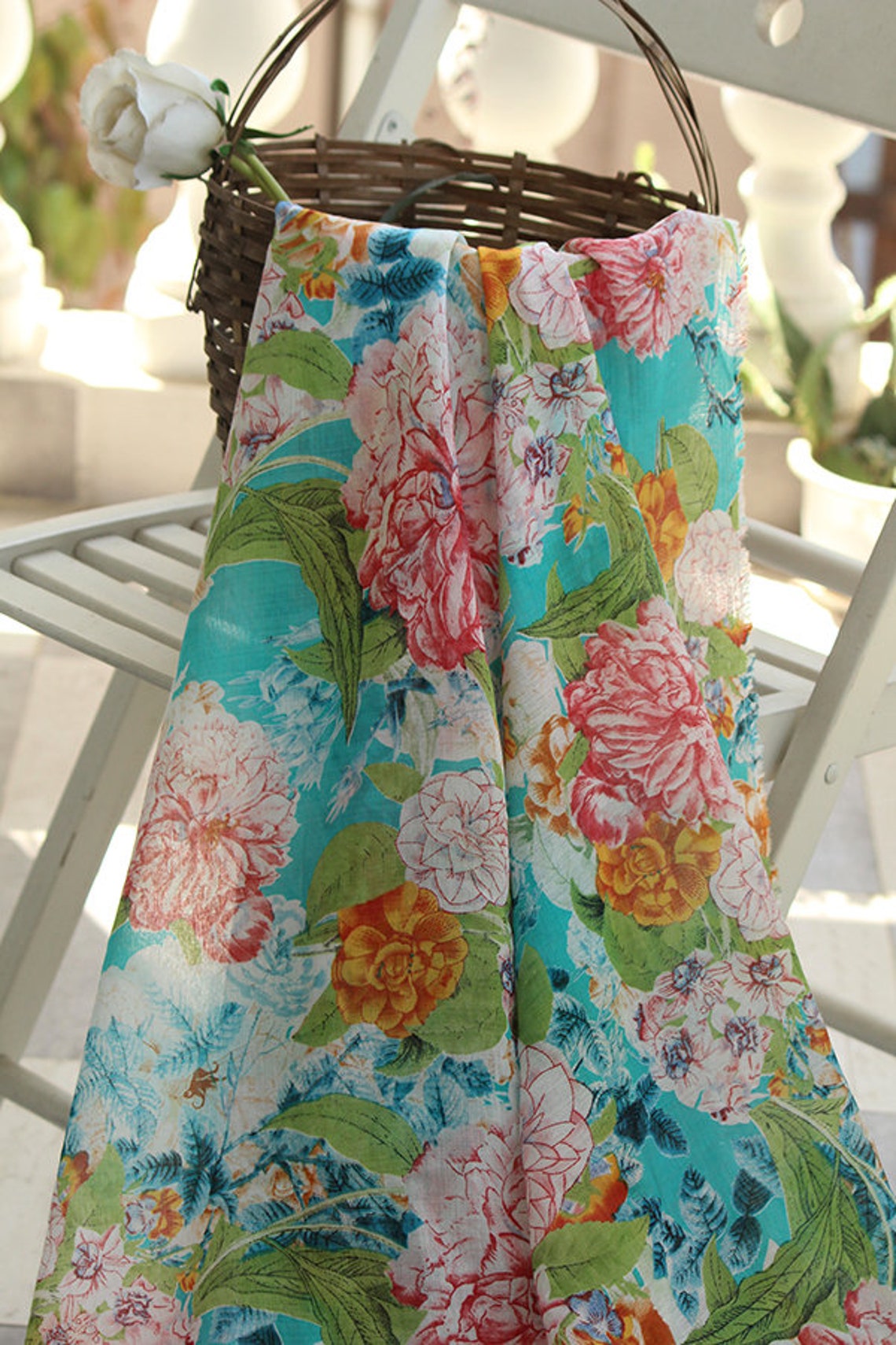 Print Tencel Cotton FabricPatterned Cotton Fabric By The Yard Etsy