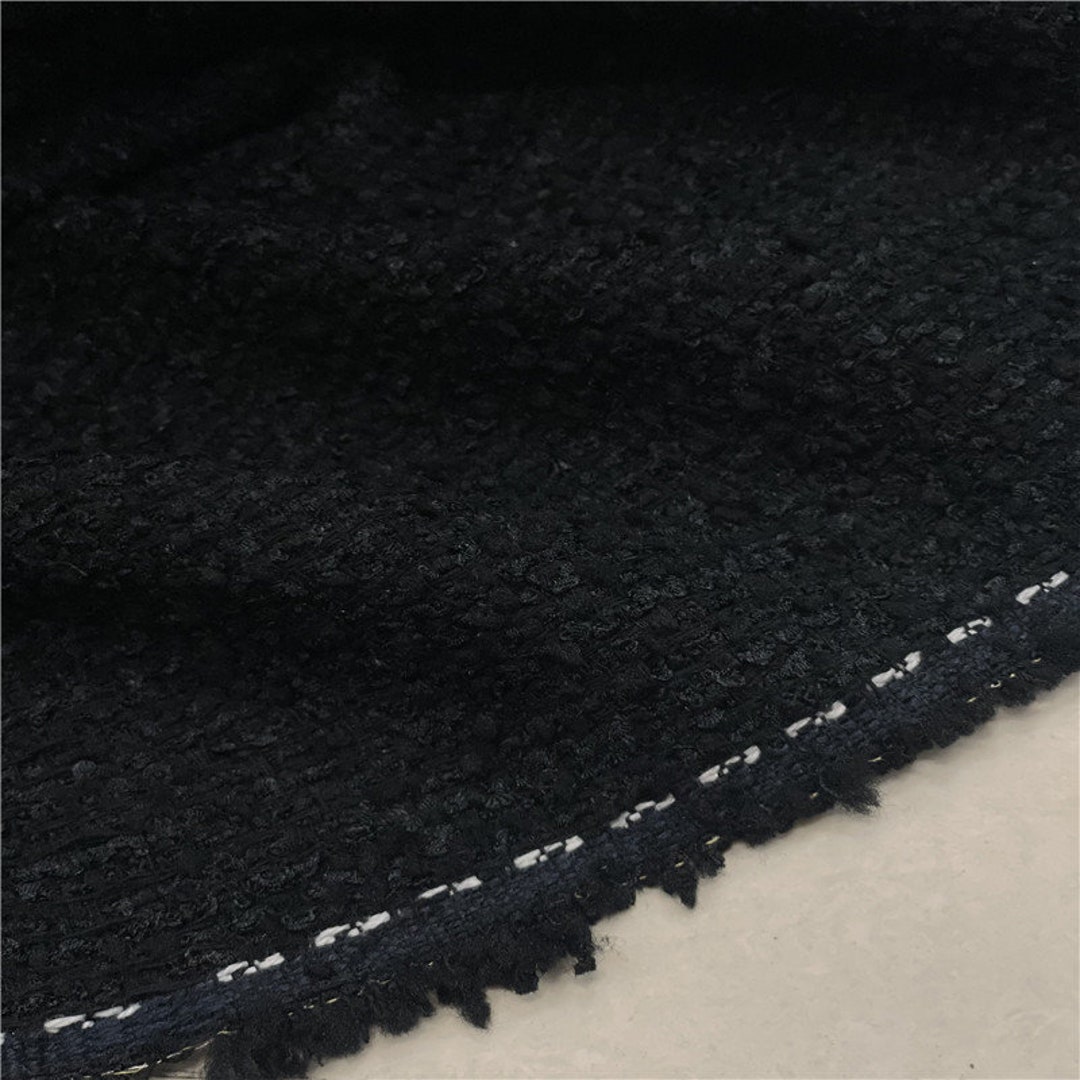 Black Tweed Fabric by the Yard - Etsy