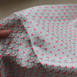 Fish scales Jacquard Fabric By The Yard