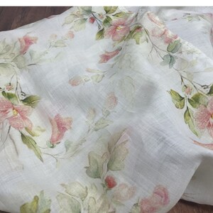 Tissu Ramie imprimé par mètre