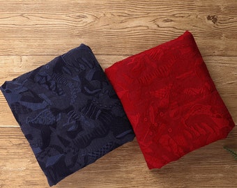 Flower Embroidery Linen Fabric By The Yard