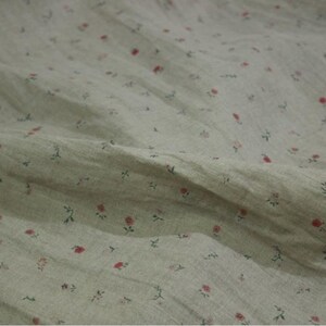 Printed Linen Fabric By The Yard