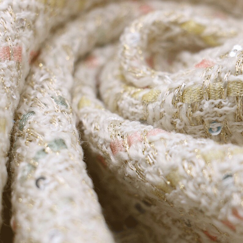 Wool Tweed Fabric by the Yard Etsy